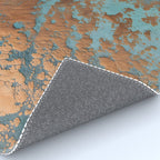 Tarnished in Teal and Copper Rust Rug Gallery Image 4