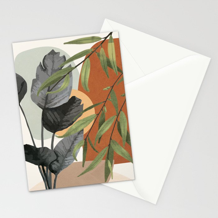Sunset Flora 02 Stationery Card Gallery Image 2