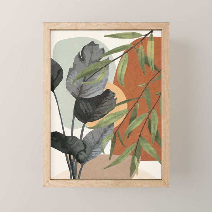 Sunset Flora 02 Mini Art Print Gallery Image 1