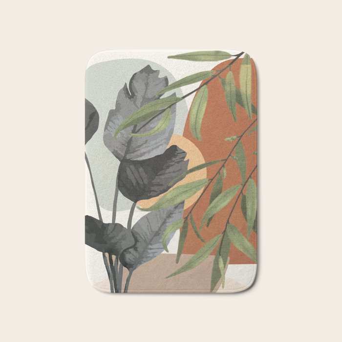 Sunset Flora 02 Bath Mat Gallery Image 1