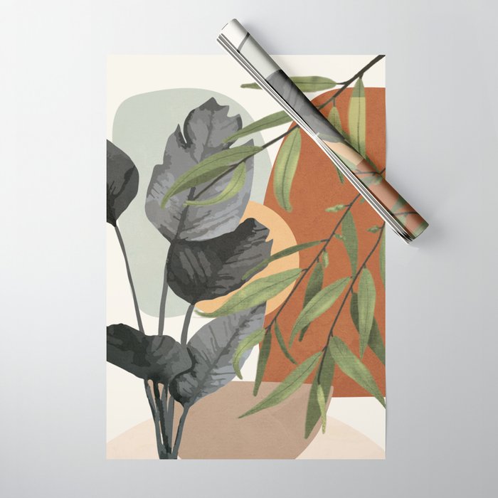 Sunset Flora 02 Wrapping Paper Gallery Image 1