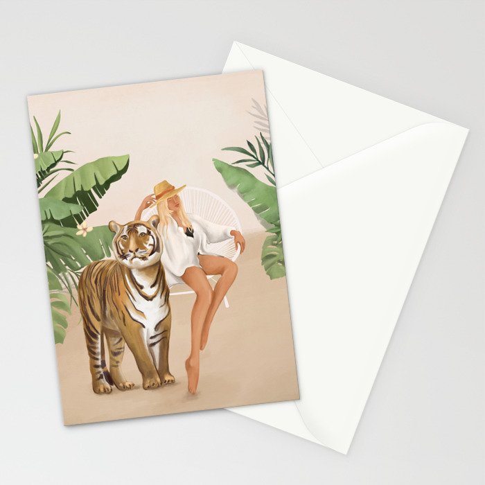 The Lady and the Tiger Stationery Card Gallery Image 2