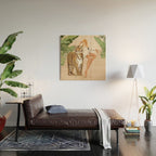 The Lady and the Tiger Wood Wall Art Gallery Image 2