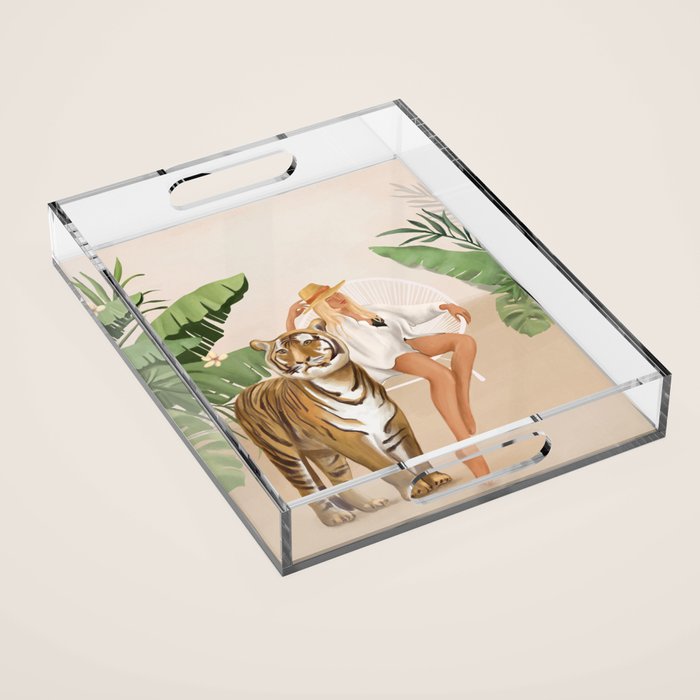 The Lady and the Tiger Acrylic Tray Gallery Image 1