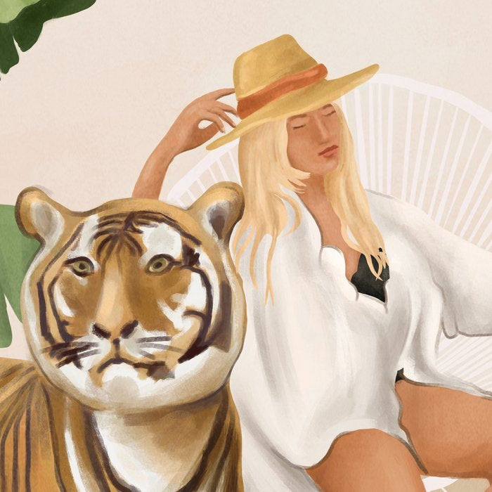 The Lady and the Tiger Coffee Mug Gallery Image 2