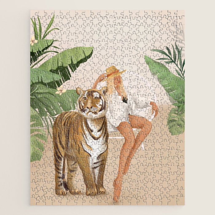 The Lady and the Tiger Jigsaw Puzzle Gallery Image 1