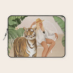 The Lady and the Tiger Laptop Sleeve Gallery Image 1