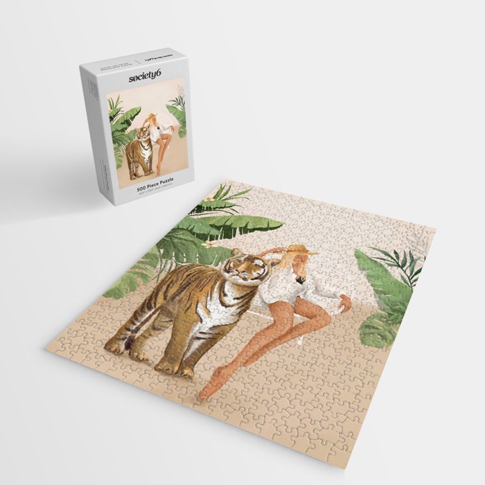 The Lady and the Tiger Jigsaw Puzzle Gallery Image 2