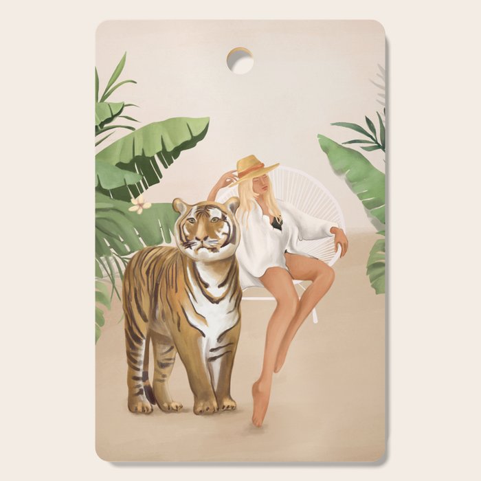 The Lady and the Tiger Cutting Board Gallery Image 1
