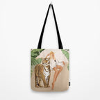 The Lady and the Tiger Tote Bag Gallery Image 2
