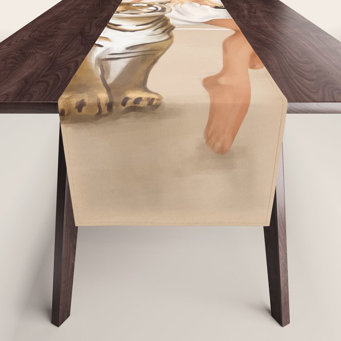 The Lady and the Tiger Table Runner Gallery Image 1