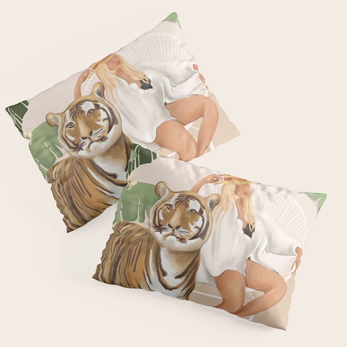 The Lady and the Tiger Pillow Sham Gallery Image 3