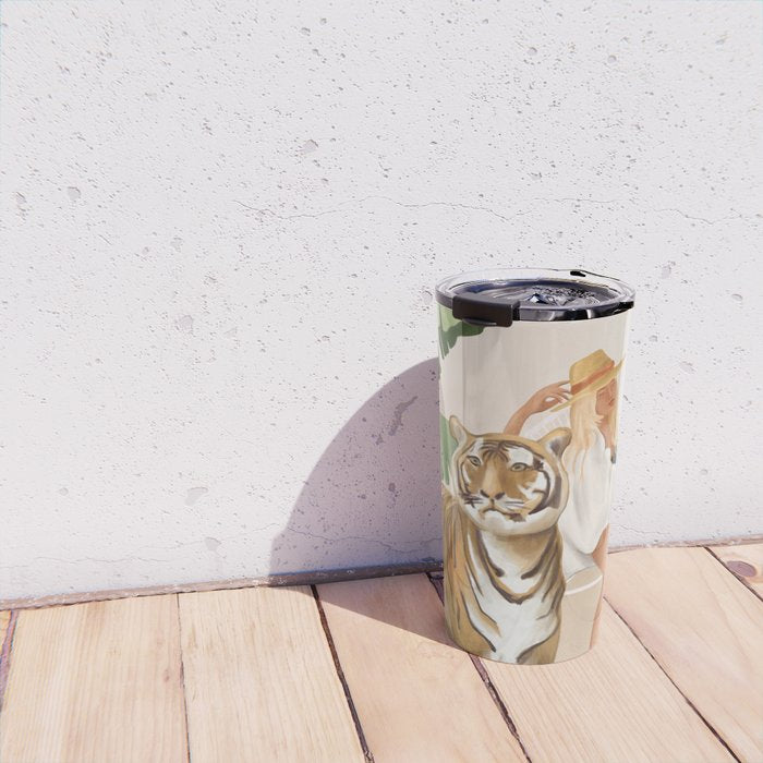 The Lady and the Tiger Travel Mug Gallery Image 4