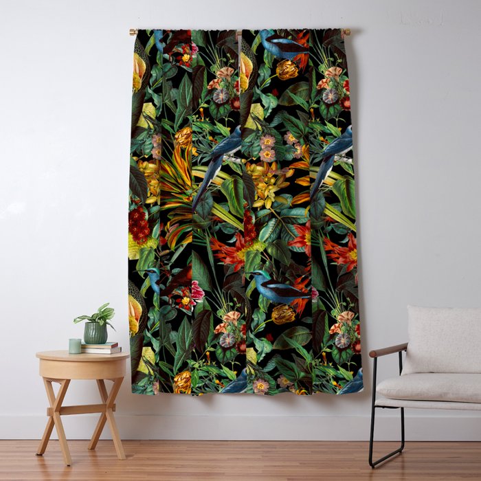 Birds World II Window Curtain Gallery Image 1