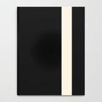 Simple Elegant Minimalist Frame Pattern II in Black and Almond Cream Notebook Gallery Image 4