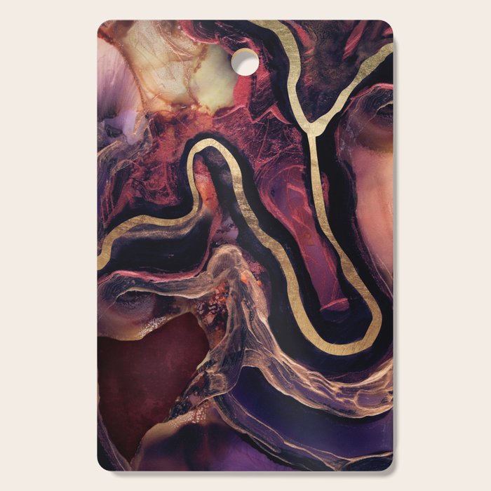 Golden River Abstract Cutting Board Gallery Image 1