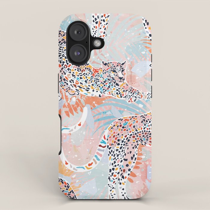 Colorful Wild Cats iPhone Case Gallery Image 1