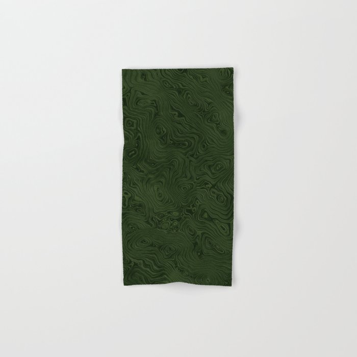 Luxury Moss Green Rippled Moiré Pattern Bath Towel Gallery Image 1