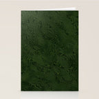 Luxury Moss Green Rippled Moiré Pattern Stationery Card Gallery Image 2