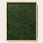 Luxury Moss Green Rippled Moiré Pattern Serving Tray Gallery Image 1