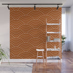 Waves (Rust) Wall Mural Gallery Image 1