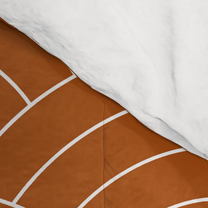 Waves (Rust) Comforter Gallery Image 4