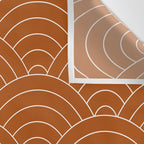 Waves (Rust) Wall Tapestry Gallery Image 3