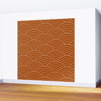 Waves (Rust) Wall Mural Gallery Image 2