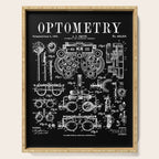 Optometrist Optometry Eye Doctor Tools Vintage Patent Print Serving Tray Gallery Image 1