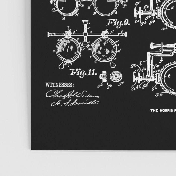 Optometrist Optometry Eye Doctor Tools Vintage Patent Print Poster Gallery Image 3