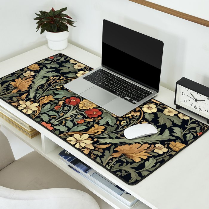 Floralia Vintage Bloom Desk Mat Gallery Image 2