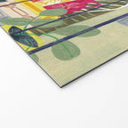Woman reading on balcony Welcome Mat Gallery Image 2