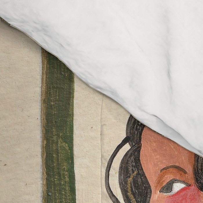 Woman reading on balcony Comforter Gallery Image 4