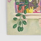 Woman reading on balcony Poster Gallery Image 3