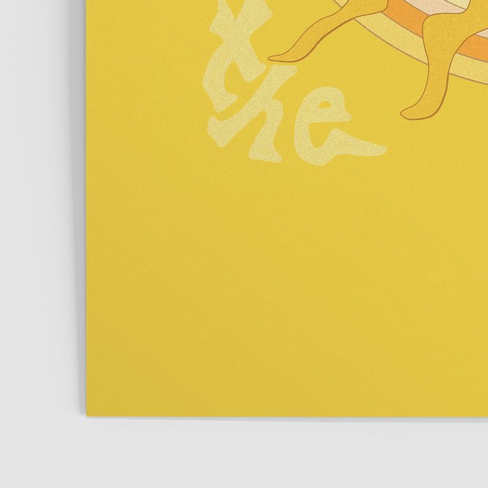 you are the sun // retro sunshine art by surfy birdy Poster Gallery Image 3