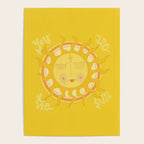 you are the sun // retro sunshine art by surfy birdy Poster Gallery Image 4