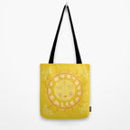 you are the sun // retro sunshine art by surfy birdy Tote Bag Gallery Image 2