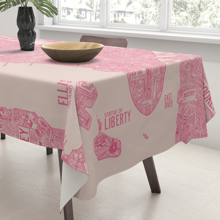 New York map Tablecloth Gallery Image 3