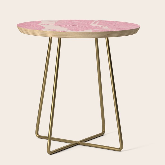 New York Map Side Table