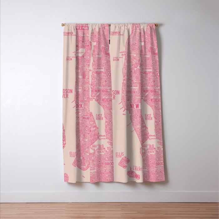New York map Window Curtain Gallery Image 3
