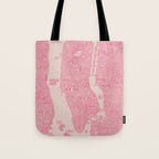 New York map Tote Bag Gallery Image 1