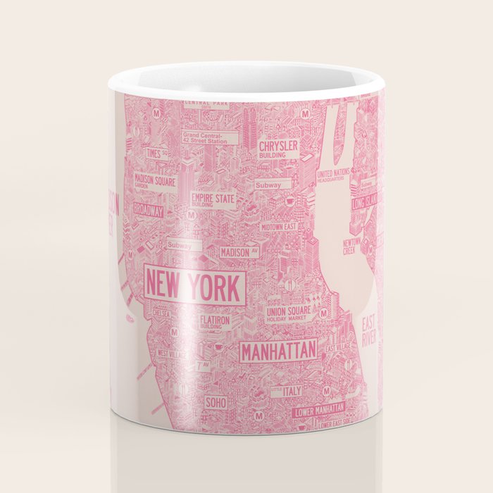 New York map Coffee Mug Gallery Image 4