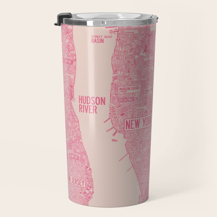 New York map Travel Mug Gallery Image 3