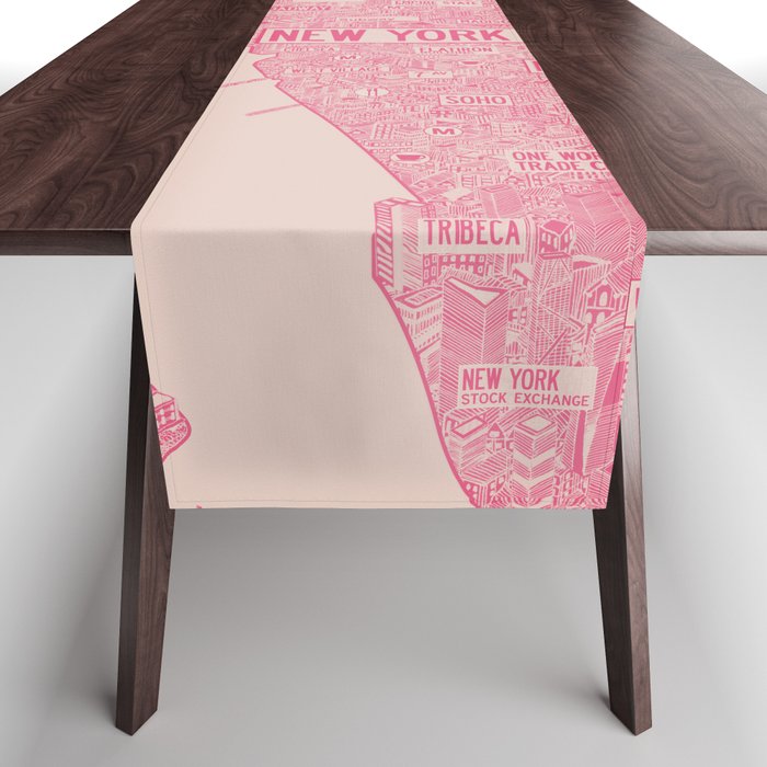 New York map Table Runner Gallery Image 1