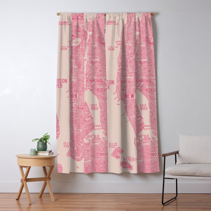 New York map Window Curtain Gallery Image 1