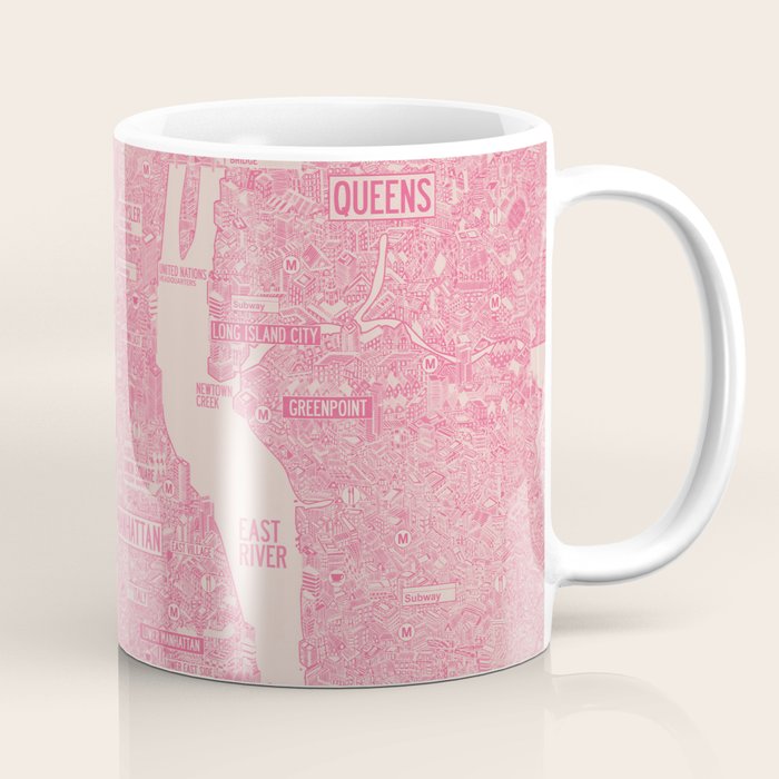 New York map Coffee Mug