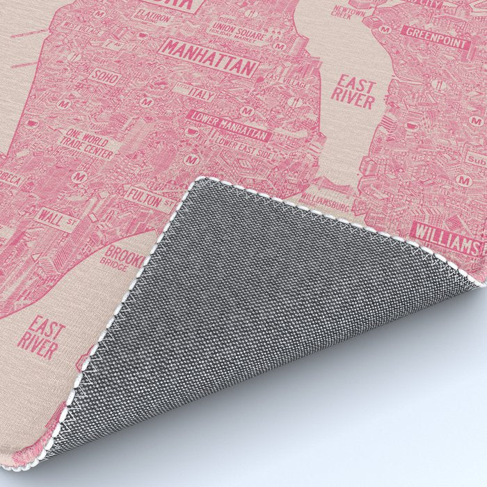 New York map Rug Gallery Image 4