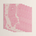 New York map Wrapping Paper Gallery Image 3