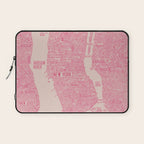 New York map Laptop Sleeve Gallery Image 1