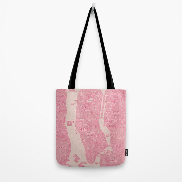New York map Tote Bag Gallery Image 2